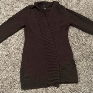 Mcduff Brown 100% Cashmere Cardigan Sweater Women’s Size Large